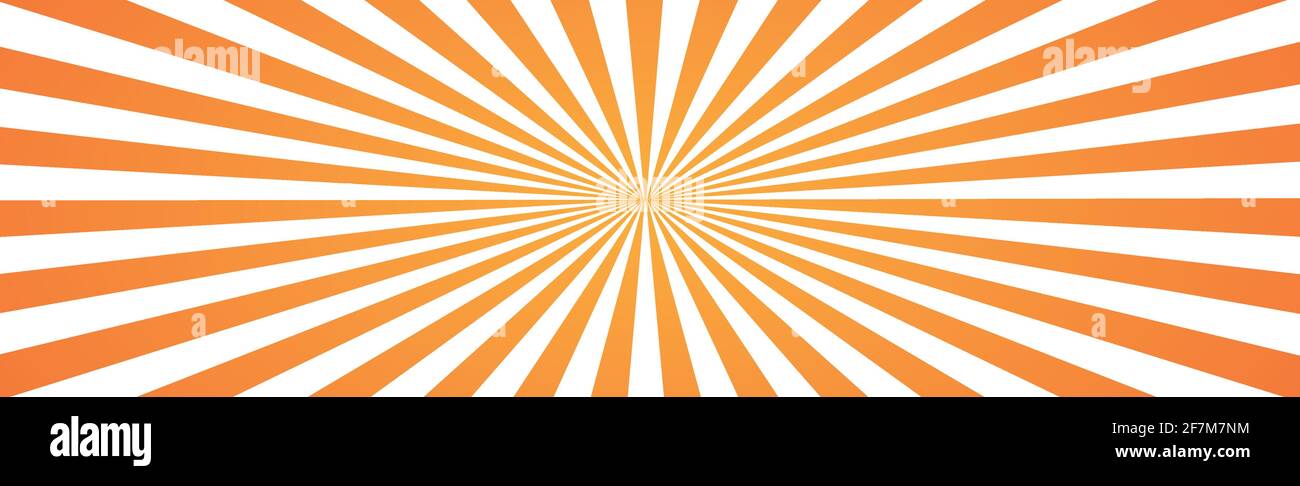 Abstract image, orange rays of the sun on a white background - Vector ...