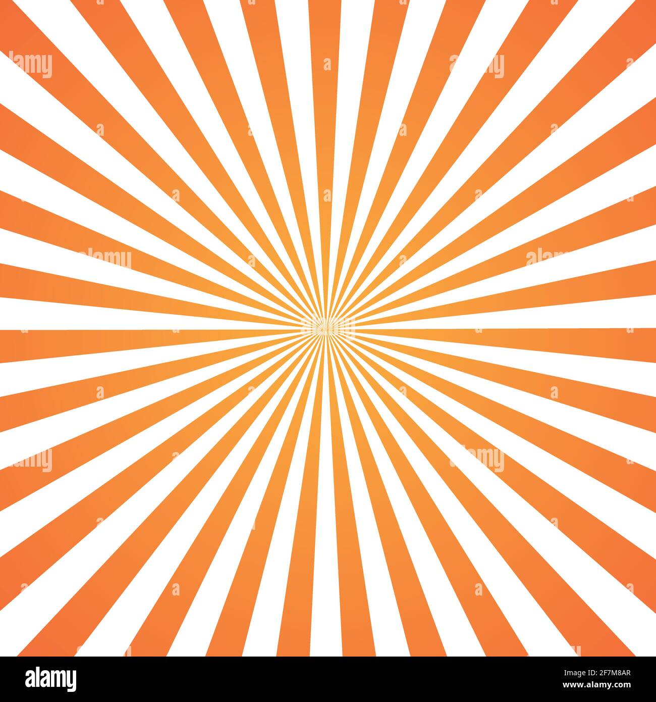 Abstract image, orange rays of the sun on a white background - Vector ...