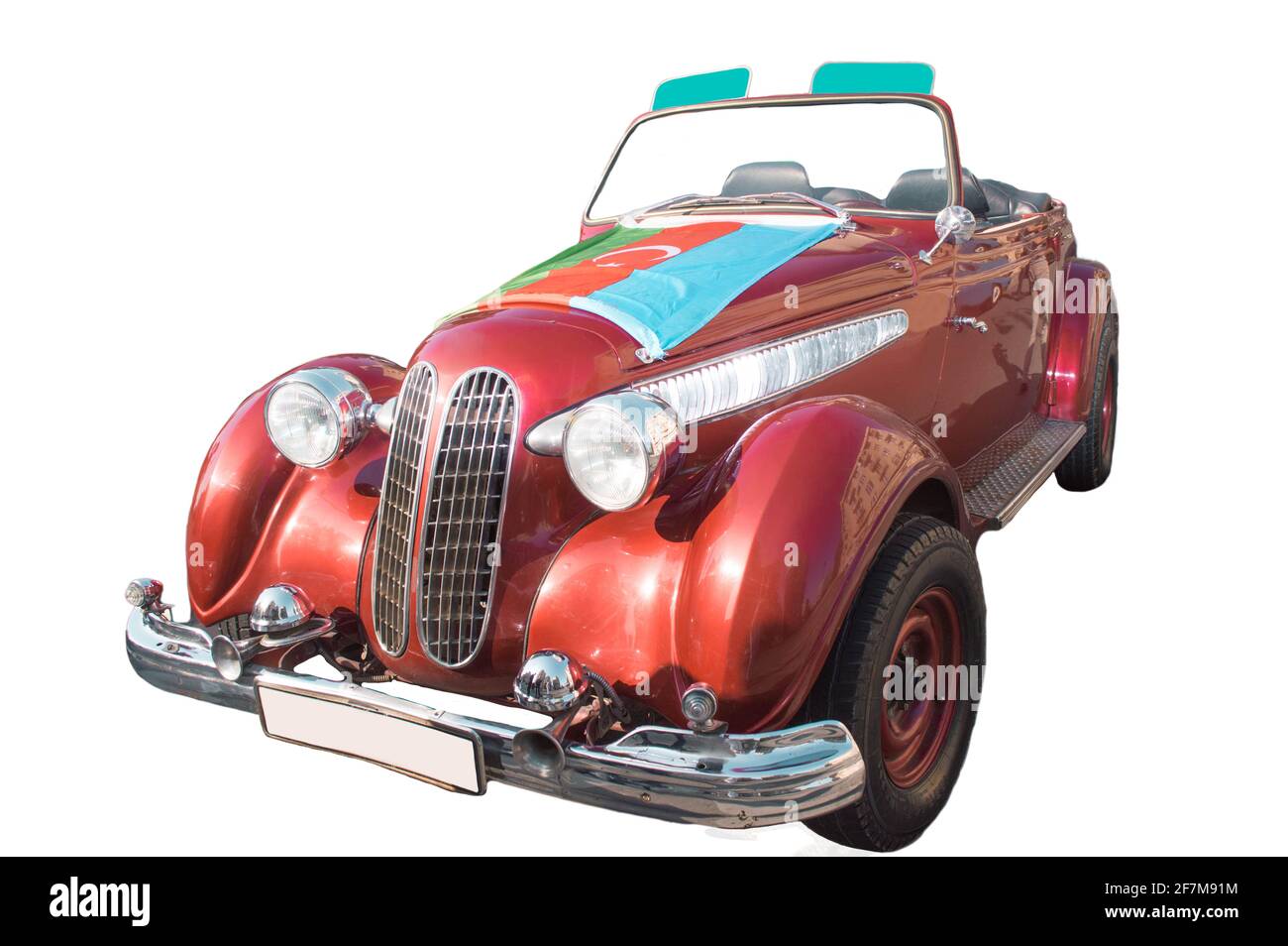 old classic retro car on white background Stock Photo - Alamy