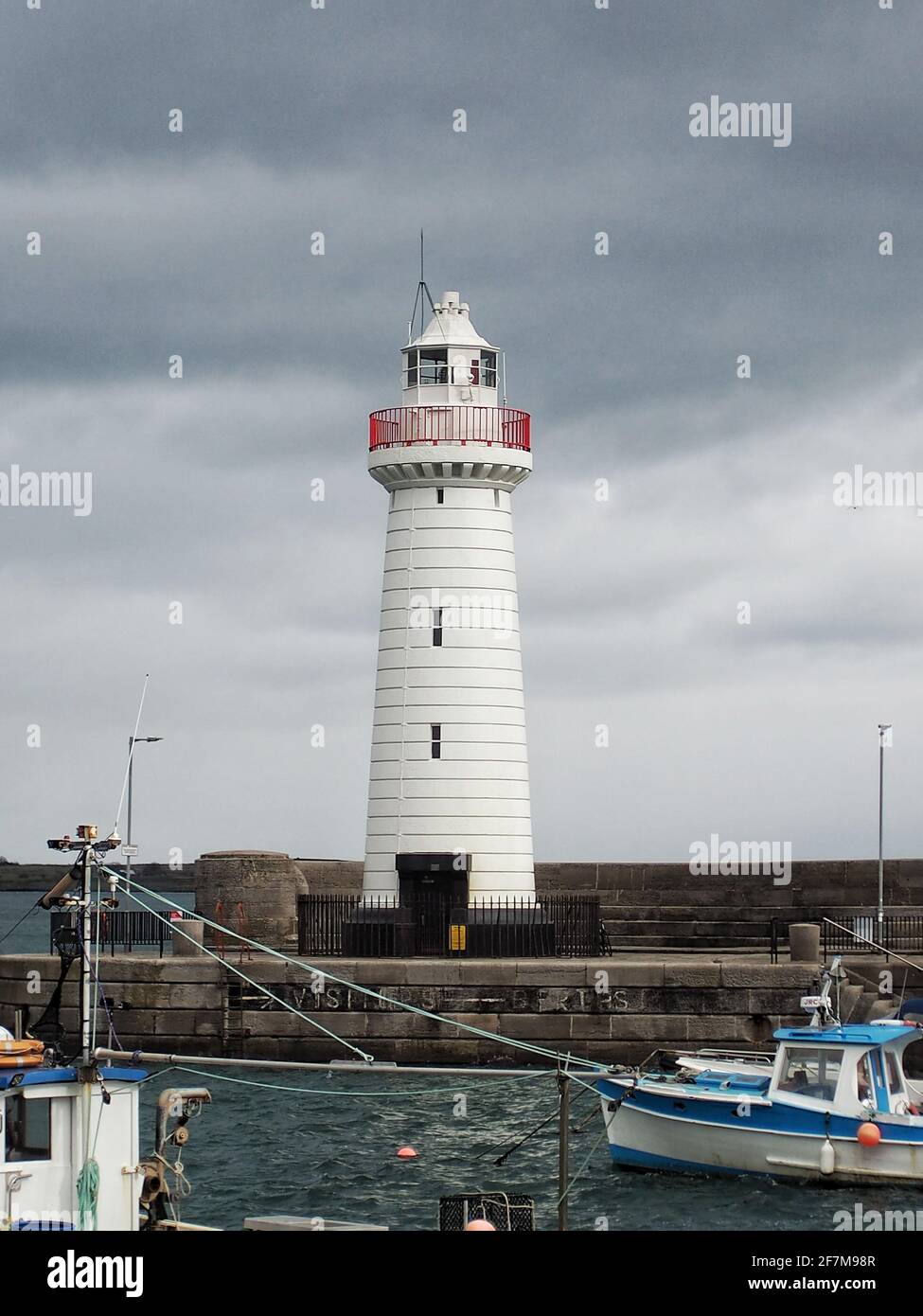 Donaghadee Lighthouse, Northern Ireland, UK Stock Photo