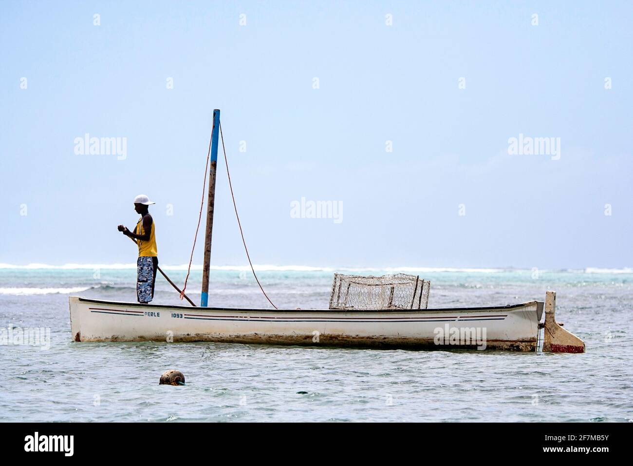 Traditional fisherman sailing boat, Rodrigues island, Mauritius Stock Photo Alamy