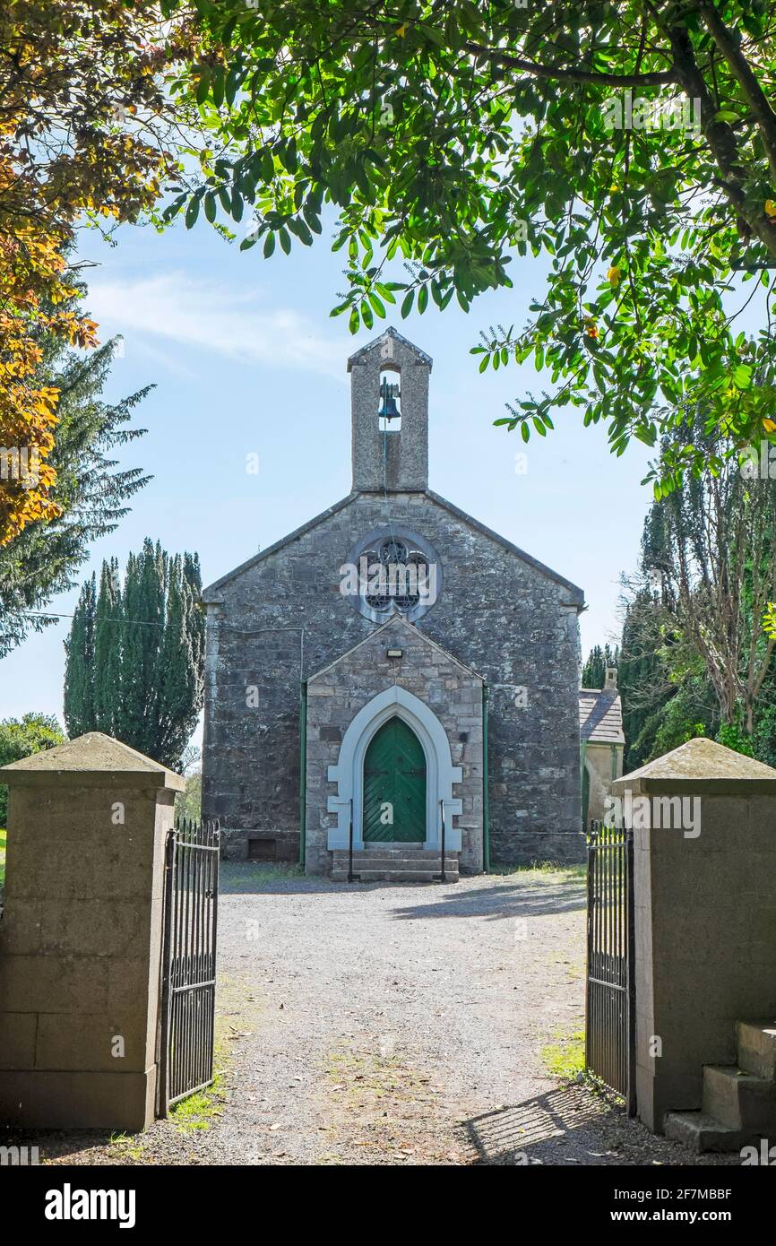 The old church at Kilmessan, Meath, Ireland Stock Photo