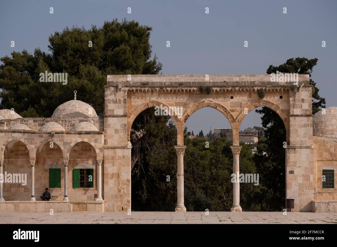 View of the northern arcade built in Mamluk period in 1321 one of eight