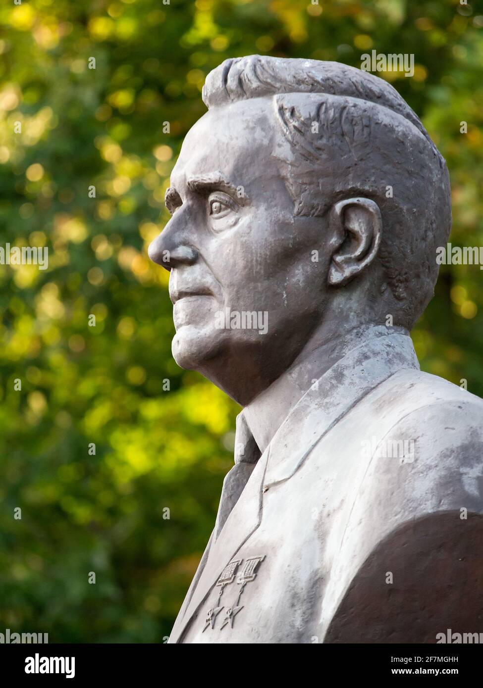 Belarus. Gomel. Monuments and sculptures. Monument to a prominent party and statesman, Minister of Foreign Affairs of the USSR A.A. Gromyko in his hom Stock Photo