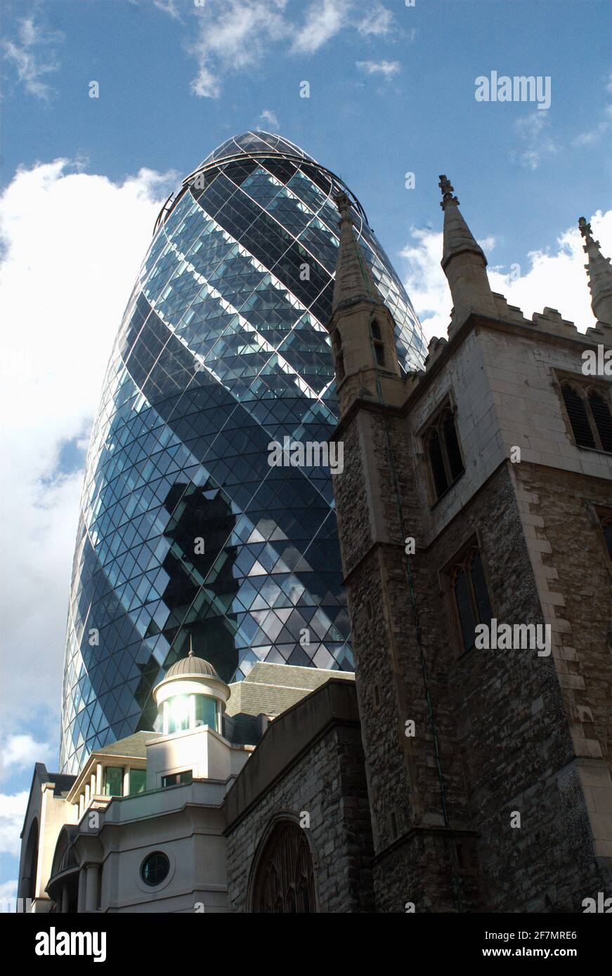 Foster´s Gherkin at Central London Stock Photo