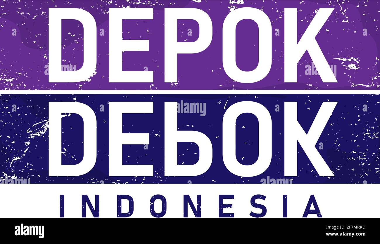 Depok Indonesia City Vector Illustration. Business Travel and Concept with Modern logo Stock Vector