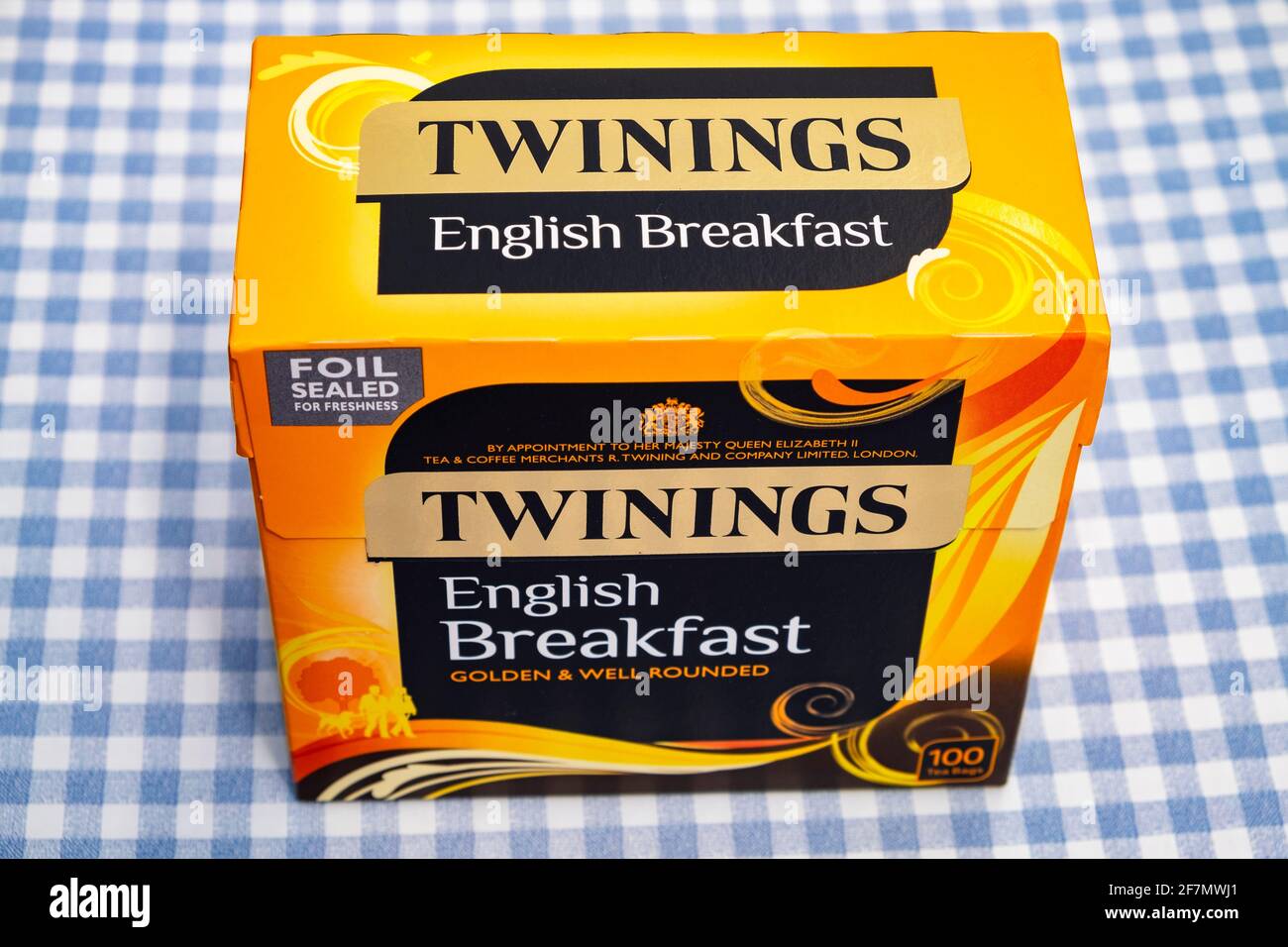 Twinings English Breakfast tea Stock Photo