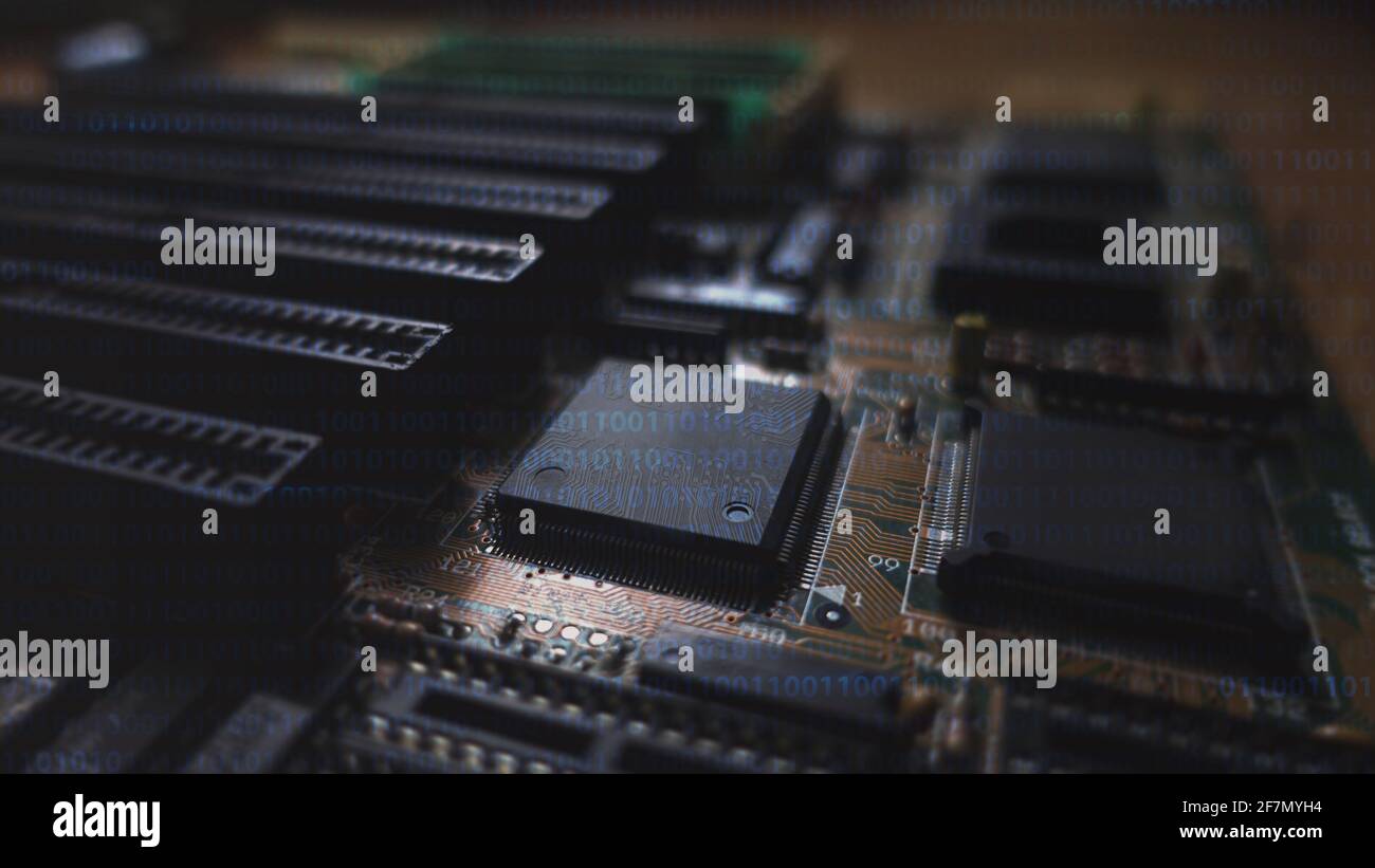 Horizontal banner of the computer motherboard. Concept of technologies and  future engineering. Science and complexity on integrated PC circuit Stock  Photo - Alamy