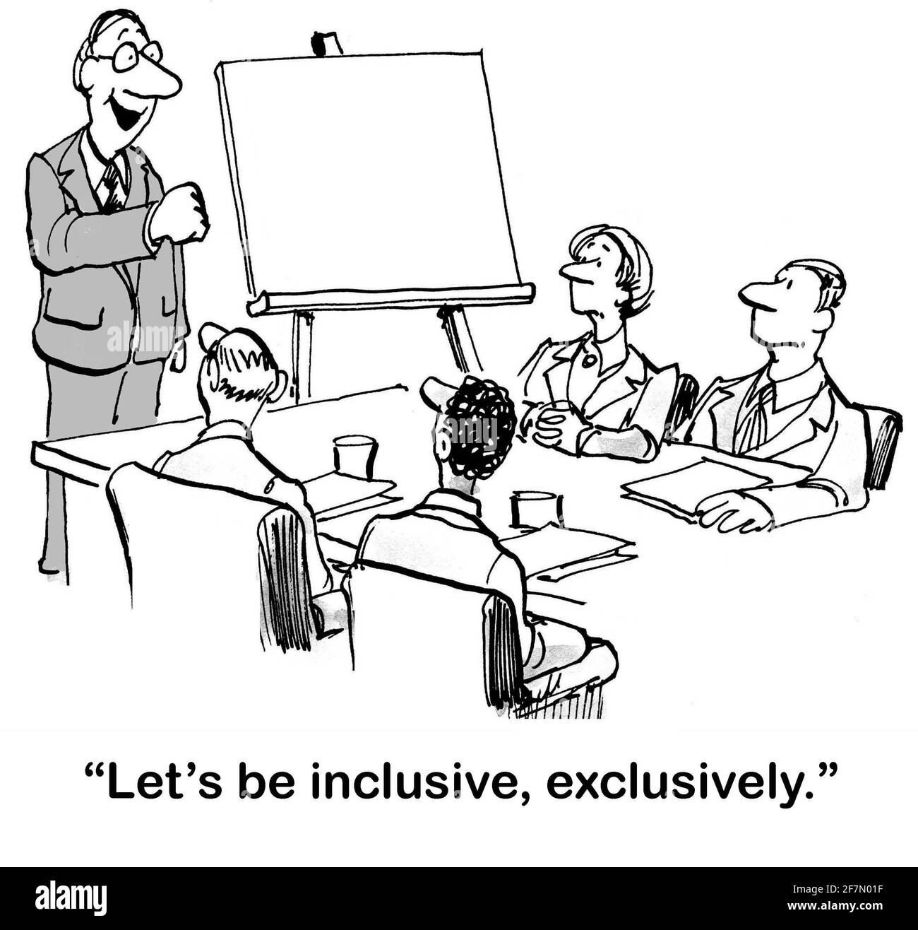 Executive urges more inclusion among team. Stock Photo