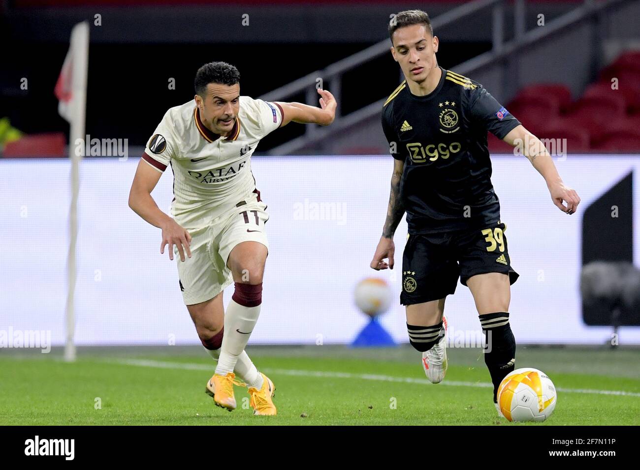 Pedro Rodriguez As Roma AMSTERDAM, NETHERLANDS - APRIL 8: Pedro Rodriguez of AS Roma, Antony of ...