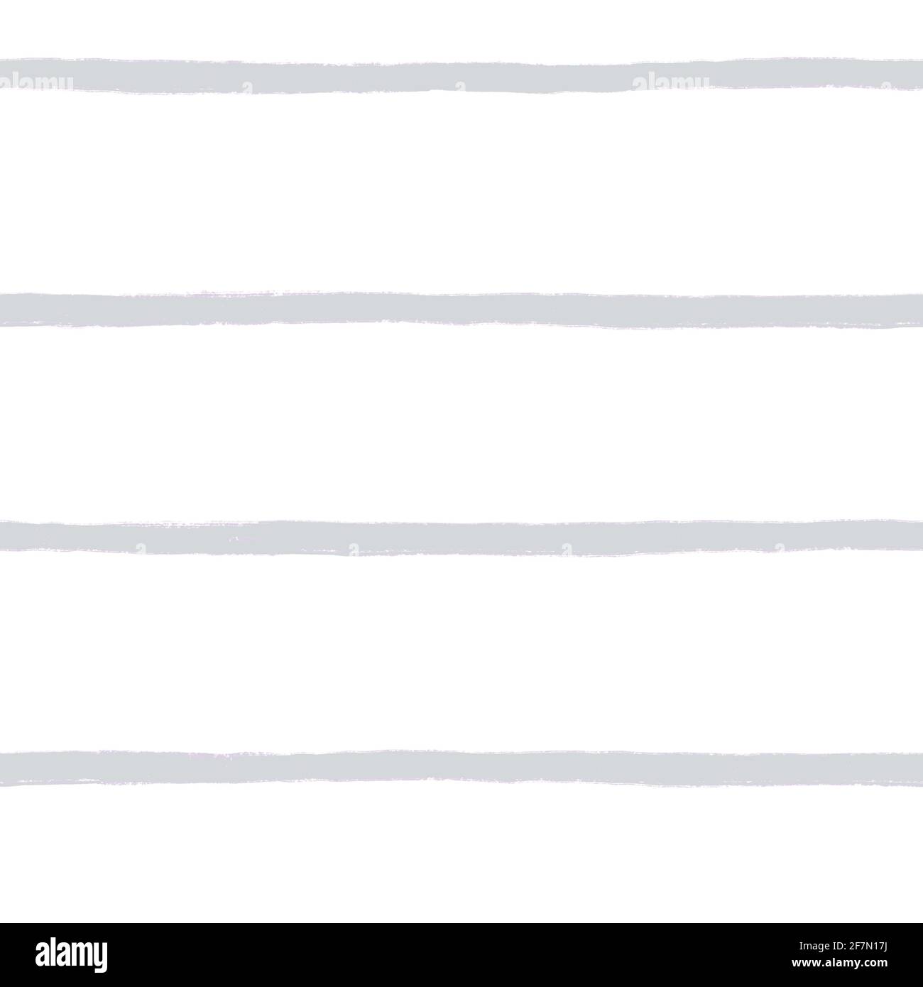 Painted thin lines gray on white seamless background. Horizontal stripes wavy brush stroke lines repeating background. Horizontal striped backdrop Stock Photo