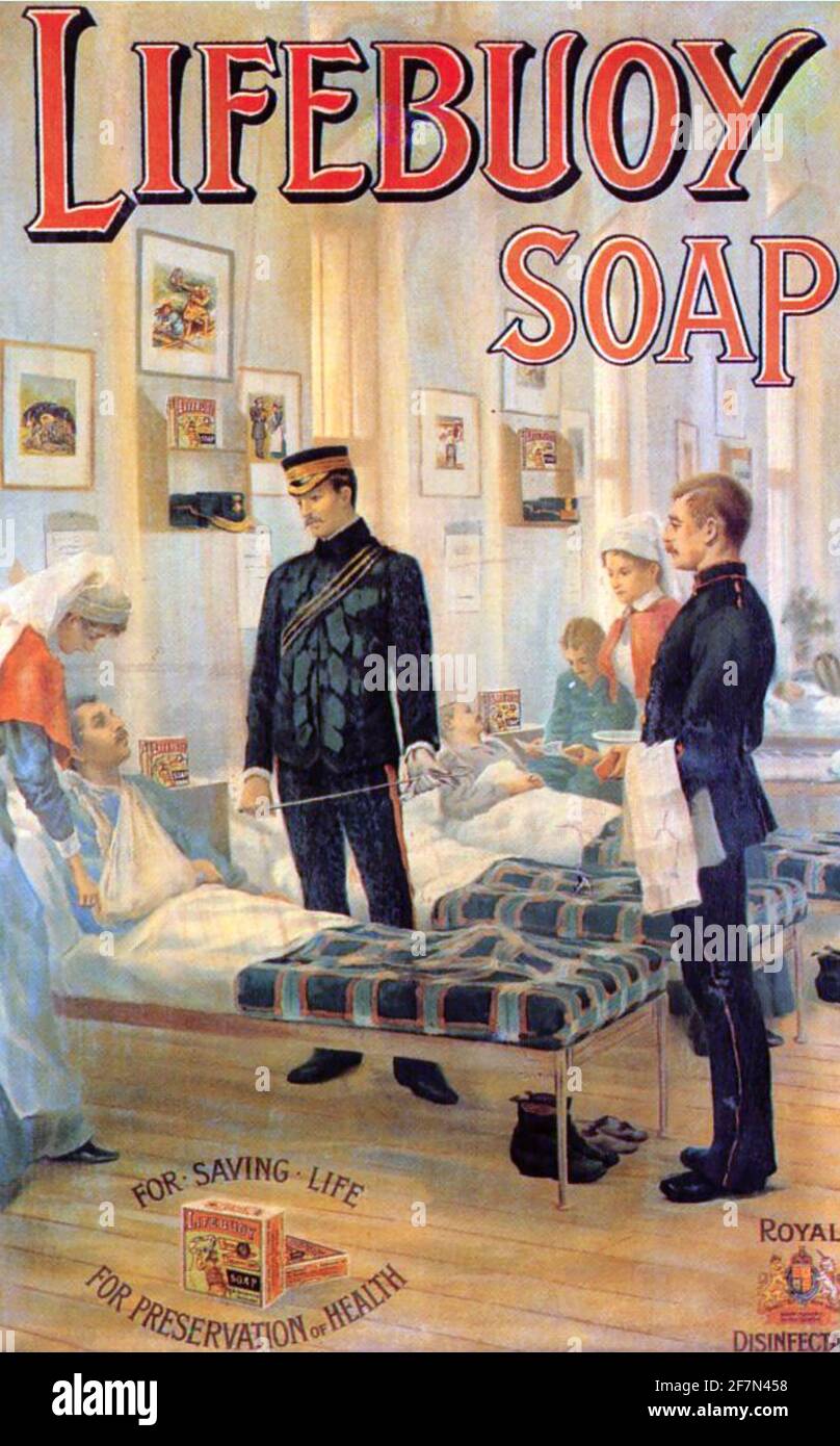 LIFEBUOY SOAP advert about 1900 Stock Photo - Alamy