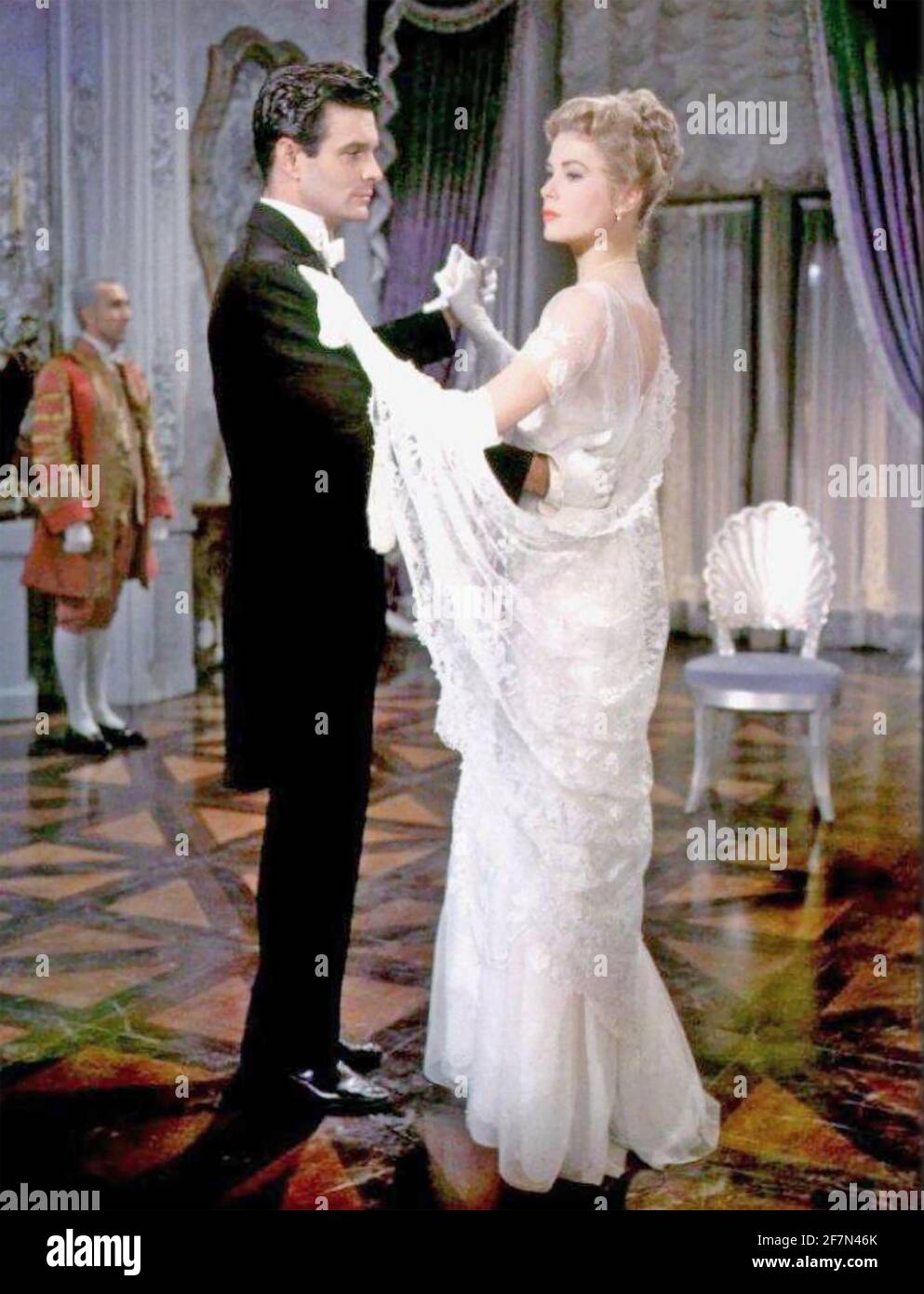 THE SWAN 1956 MGM film with Grace Kelly as Princess Alexandra and Louis Jordan as Dr. Nicholas Agi Stock Photo