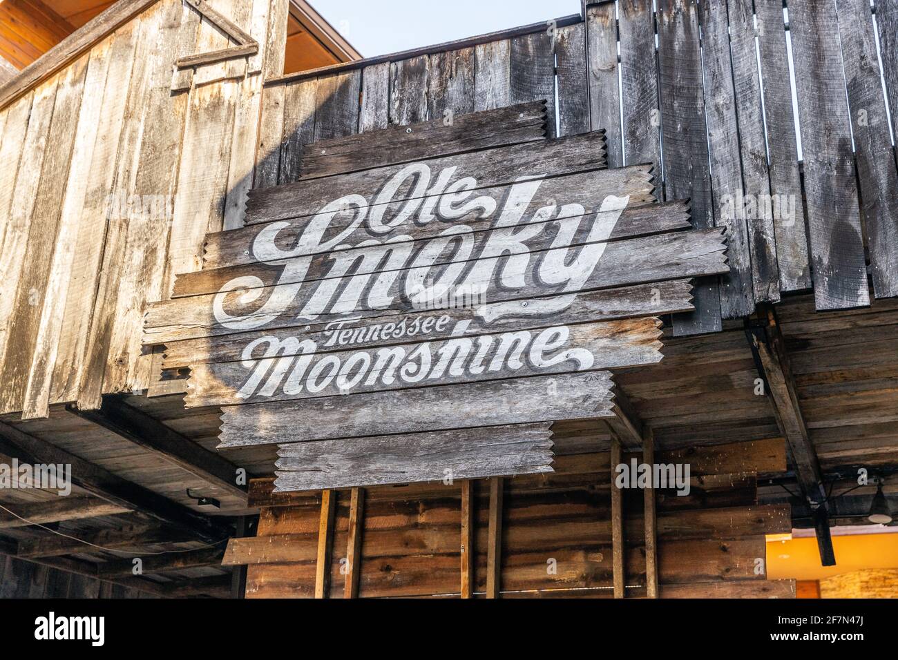 The Ole Smoky Distillery is located in downtown Gatlinburg, featuring