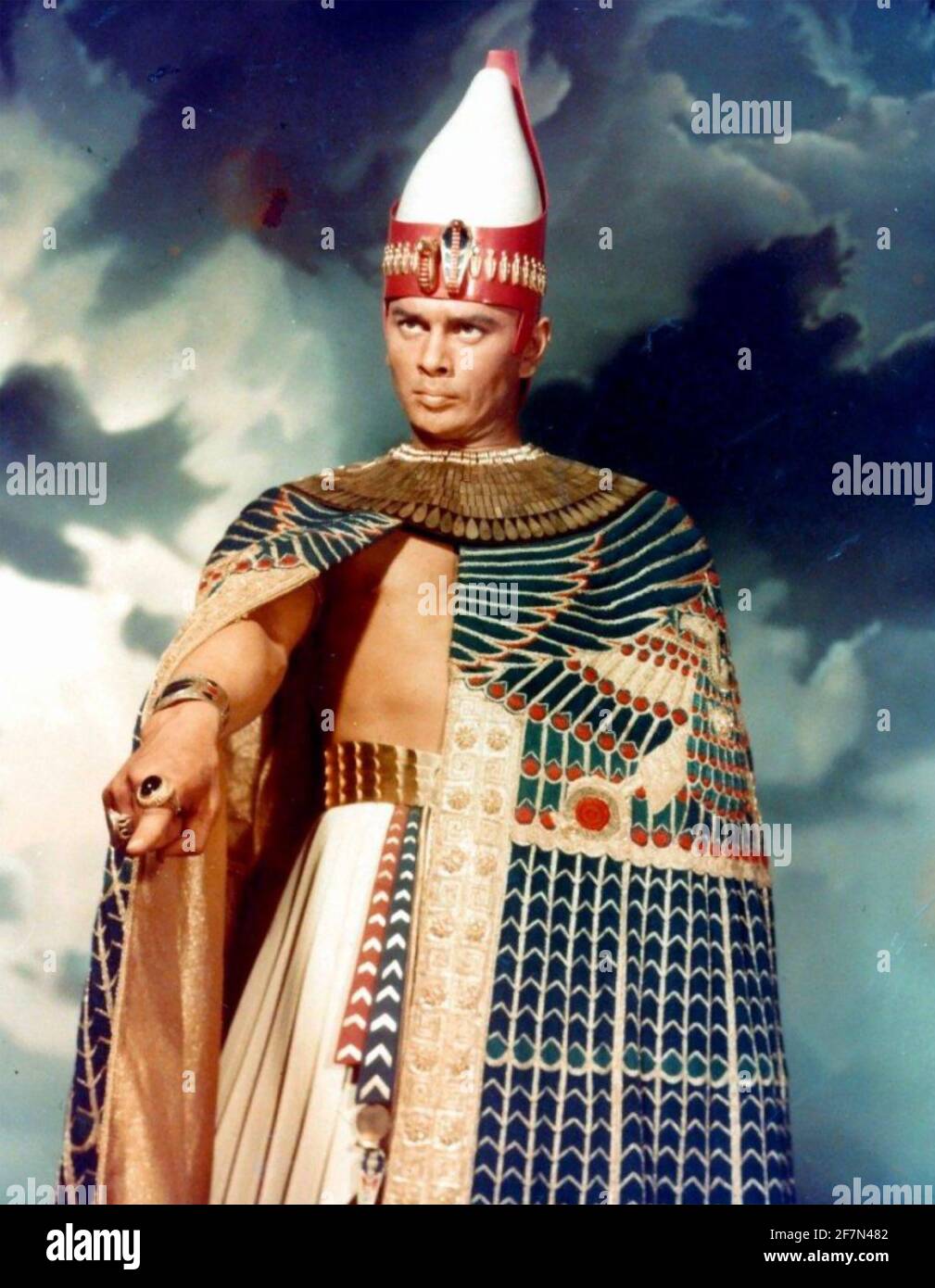 THE TEN COMMANDMENTS film with Yul Brynner as Rameses II Stock Photo