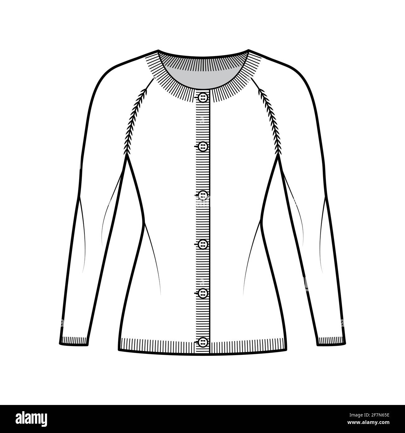 hip length cardigan womens