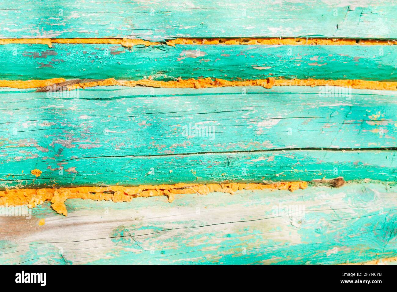 The wall of an old wooden painted house Stock Photo - Alamy