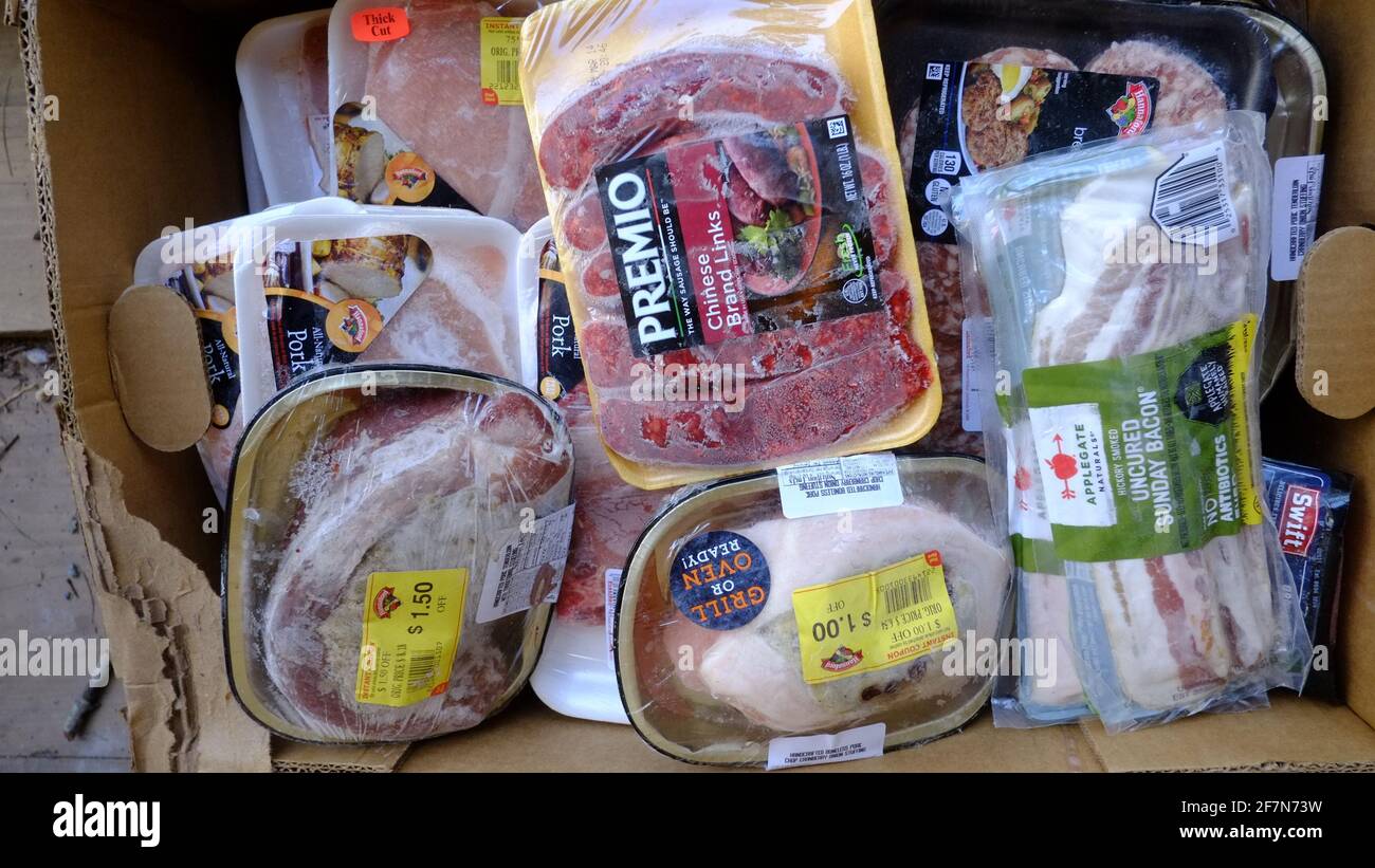 Free short dated meat distributed be Regional Food Bank, Kingston, NY