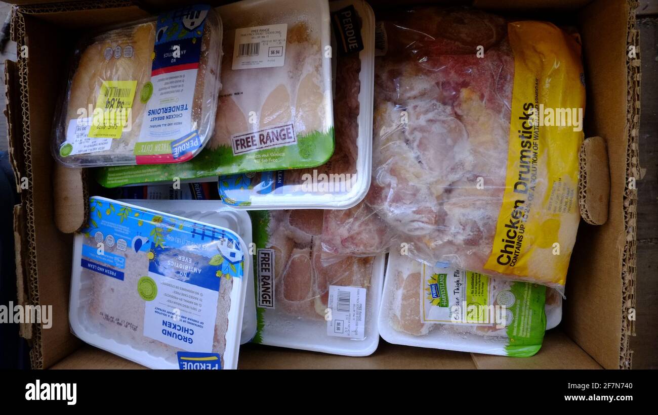 Free short dated meat distributed be Regional Food Bank, Kingston, NY