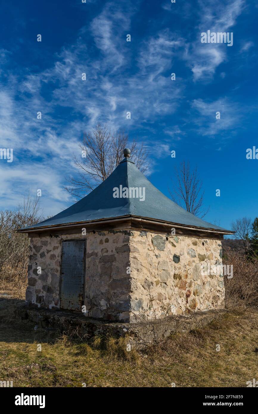Smokehouse for meat and fish at the Kropp Farm in Sleeping Bear Dunes