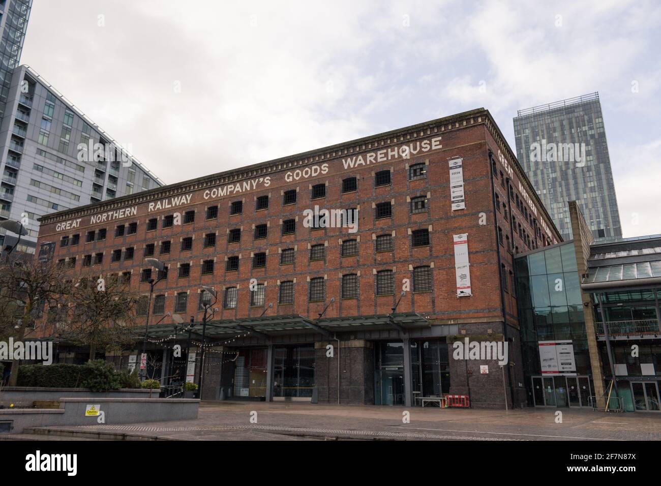 The View Of The Great Northern Railway Company Goods Warehouse On Peter Street With The Beetham