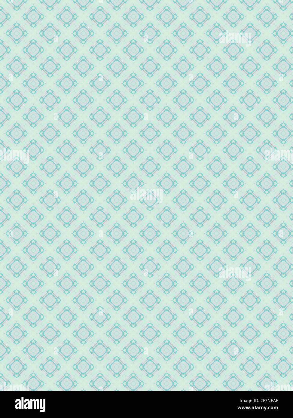 Pale Blue Square Pattern Design Stock Photo