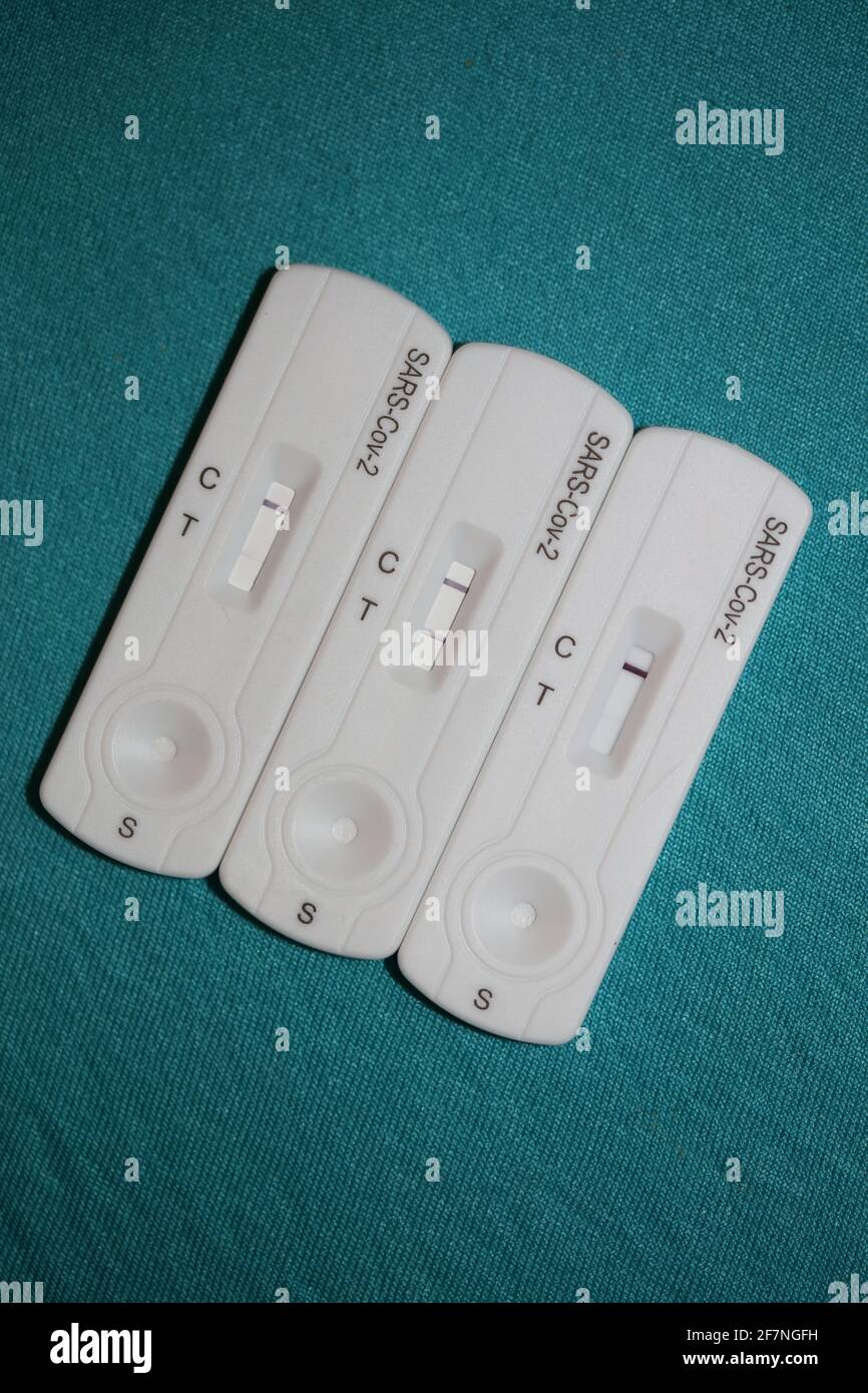 Corona virus positive test close up background modern medical covid-19 ...
