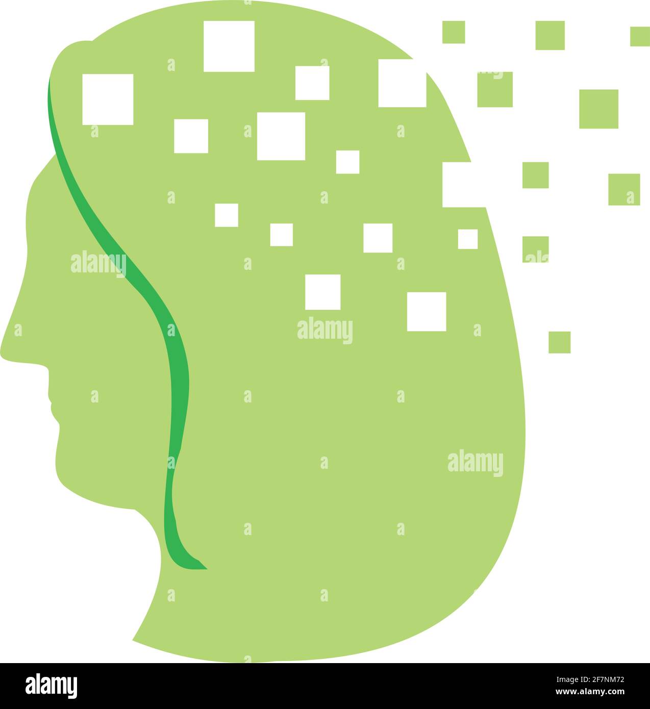 alzheimer female head Stock Vector Image & Art - Alamy