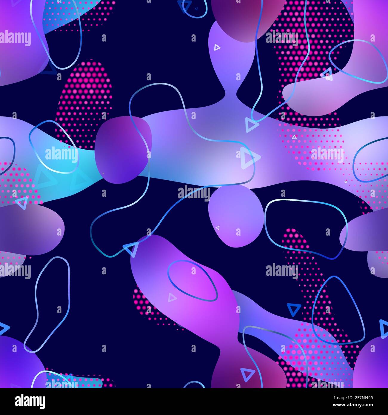 Seamless vibrant lava lamp liquid pattern design for print Stock Photo ...