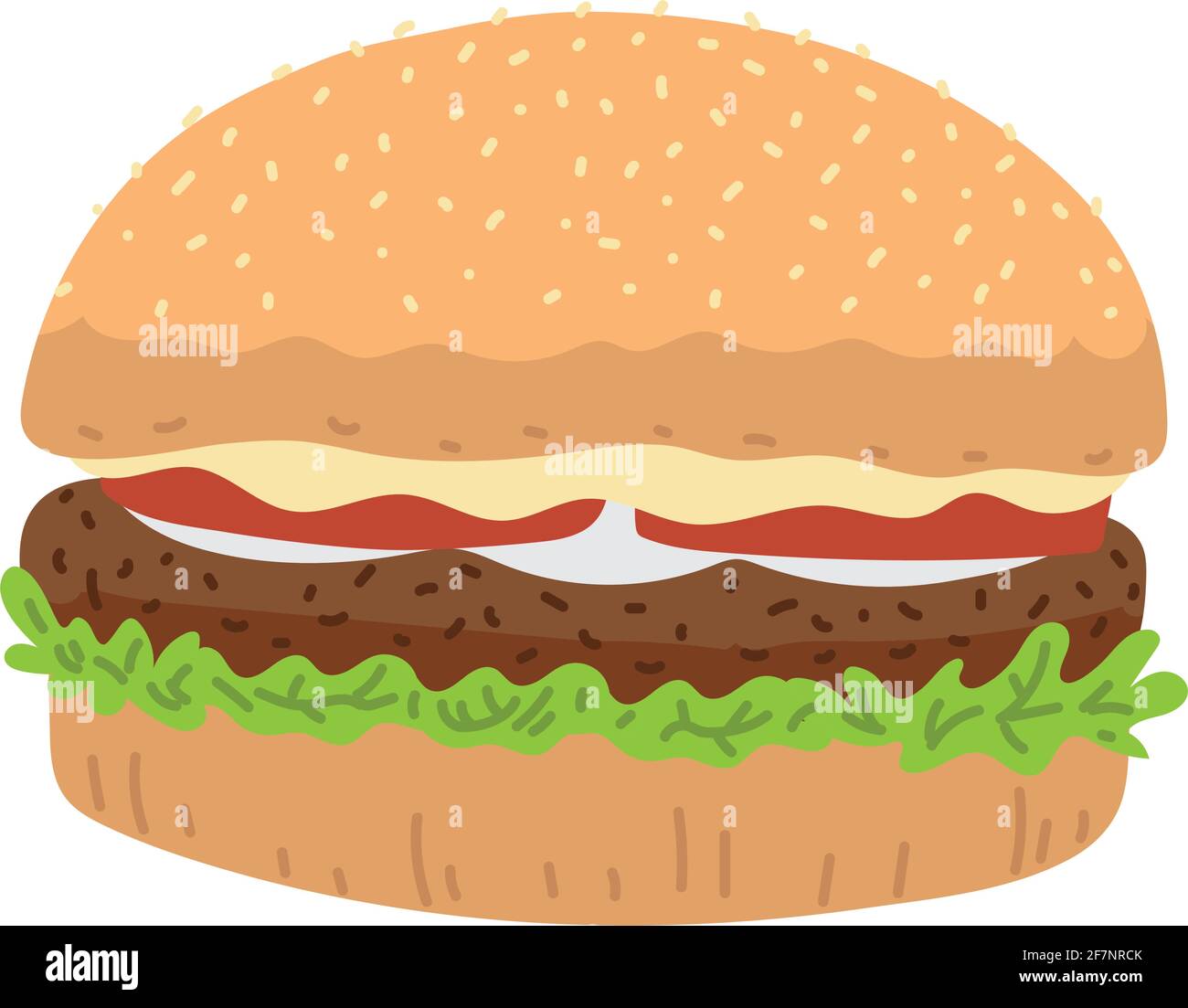 fast food hamburger Stock Vector Image & Art - Alamy