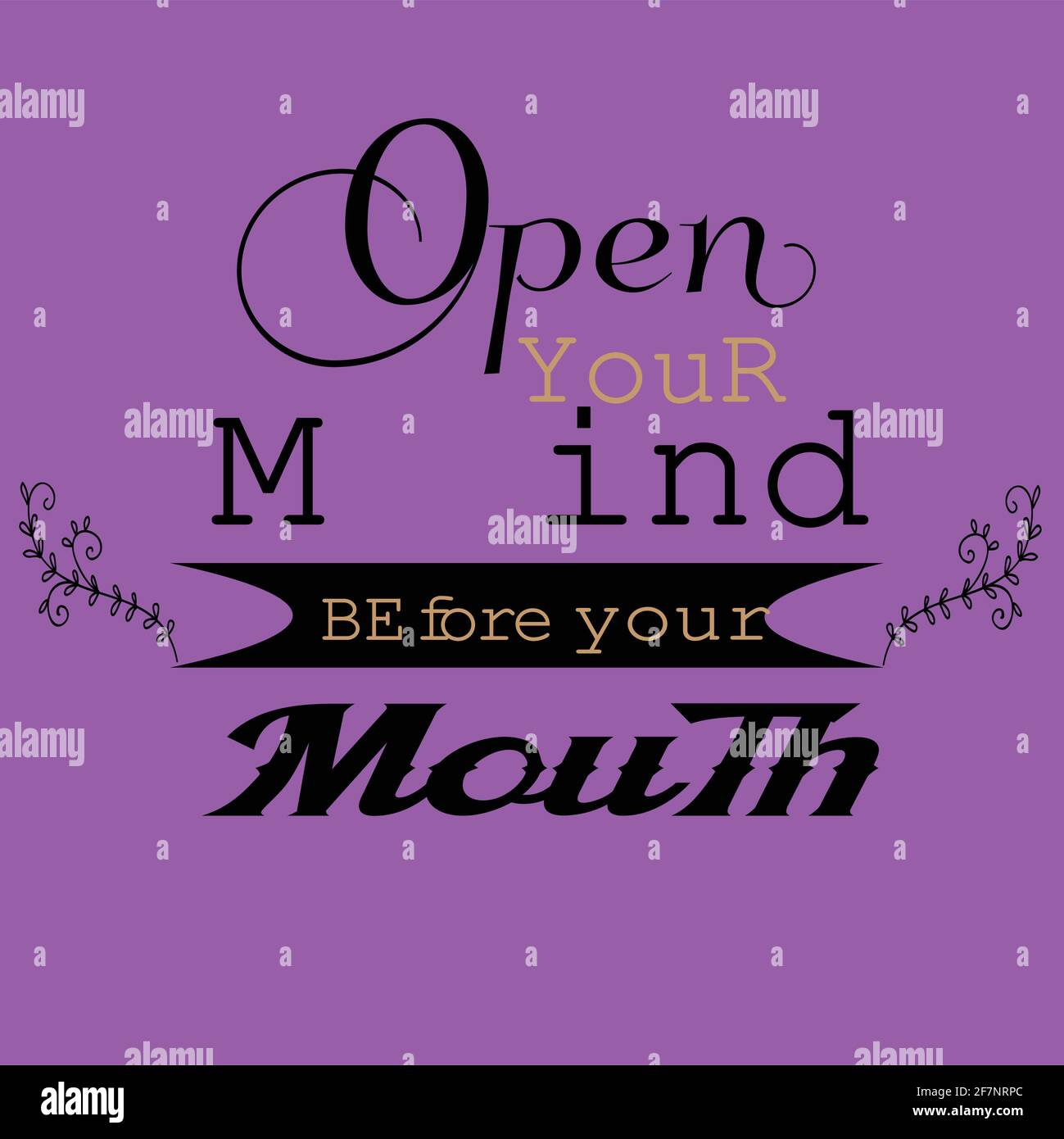 Typography of motivation quotes design. quotes design Stock Vector