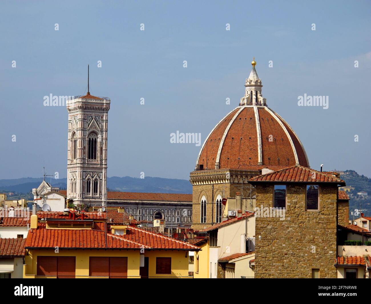 The view on vintage houses in Florence, Italy Stock Photo - Alamy