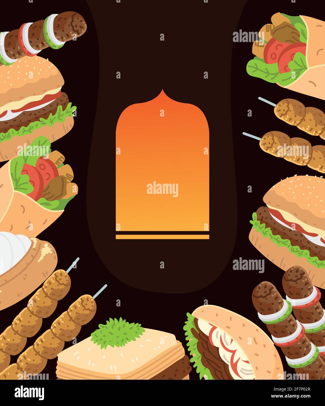 arabic cuisine dishes Stock Vector Image & Art - Alamy