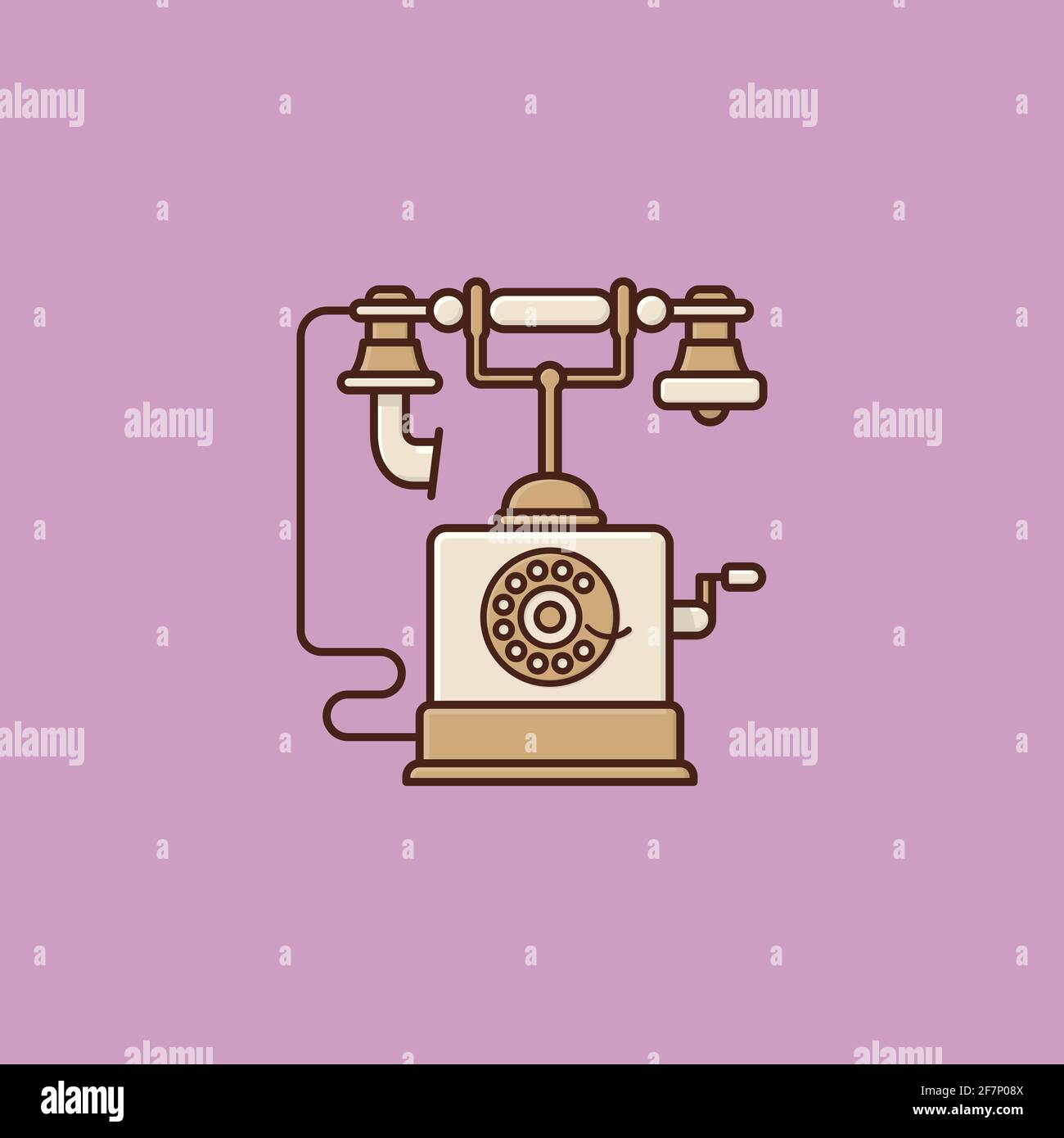 Vintage telephone vector illustration for Area Code Day on November 10