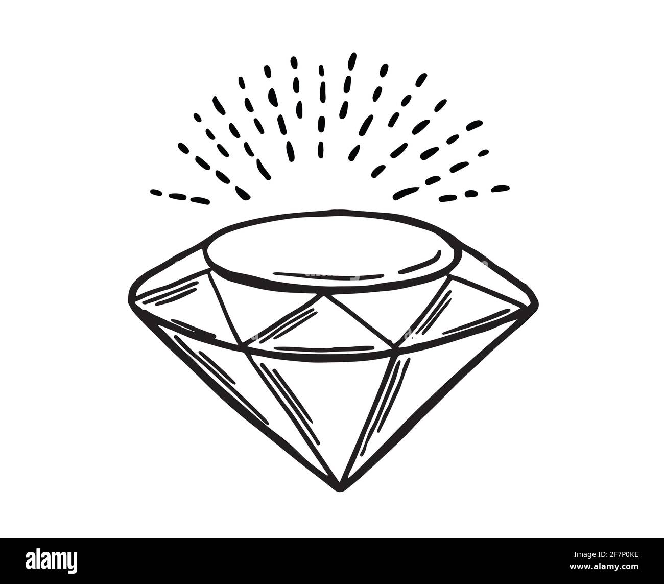 Hand drawn vector crystal stock photo alamy
