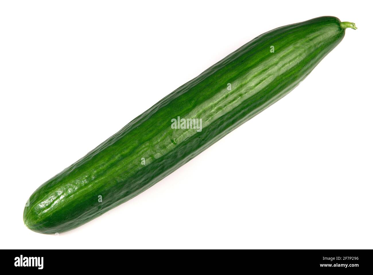 Fresh Cucumber isolated on white Background Stock Photo
