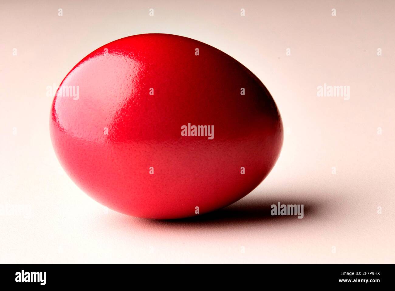 red Easter egg Stock Photo