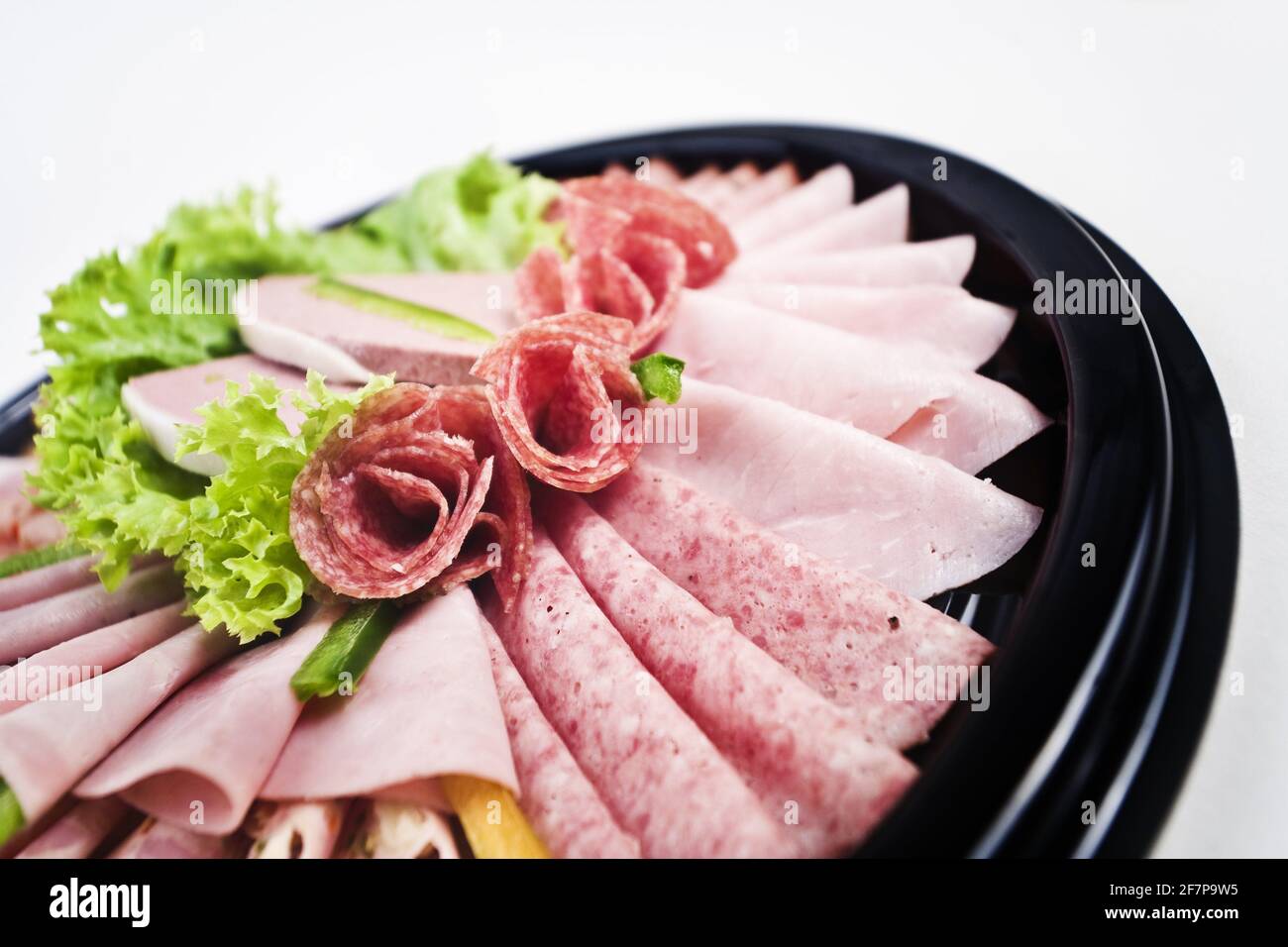 assorted cold meat Stock Photo