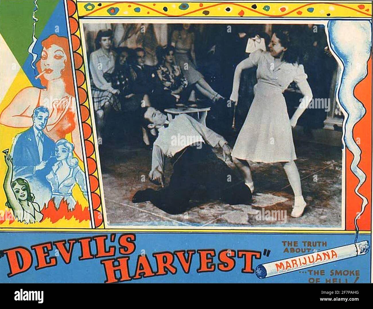THE DEVIL'S HARVEST 1942 film with June Doyle Stock Photo