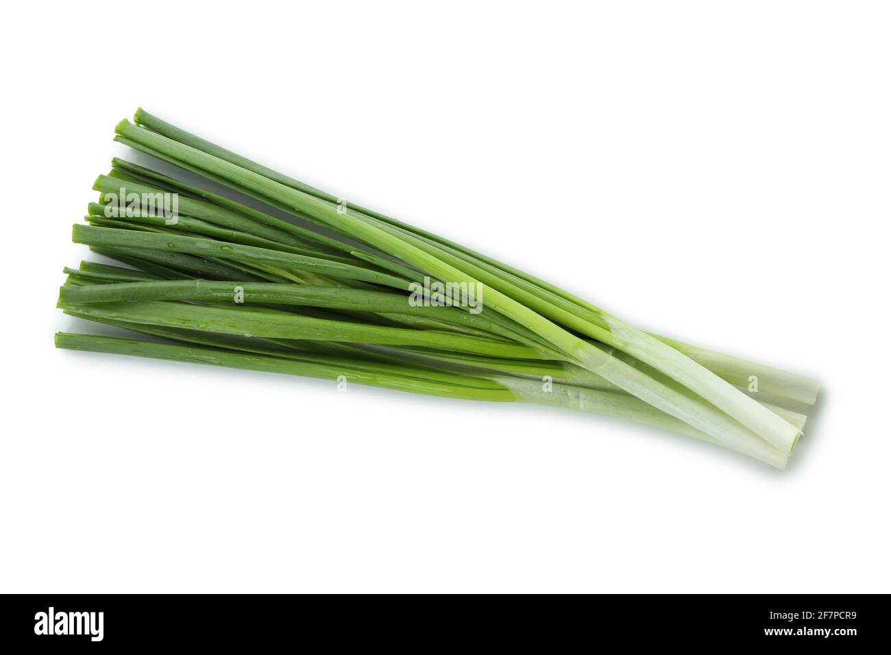 Fresh green onion isolated on white background Stock Photo - Alamy