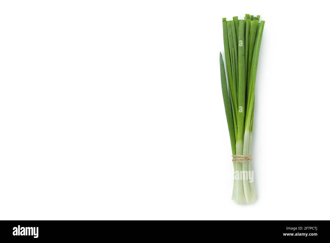 Fresh green onion isolated on white background Stock Photo - Alamy