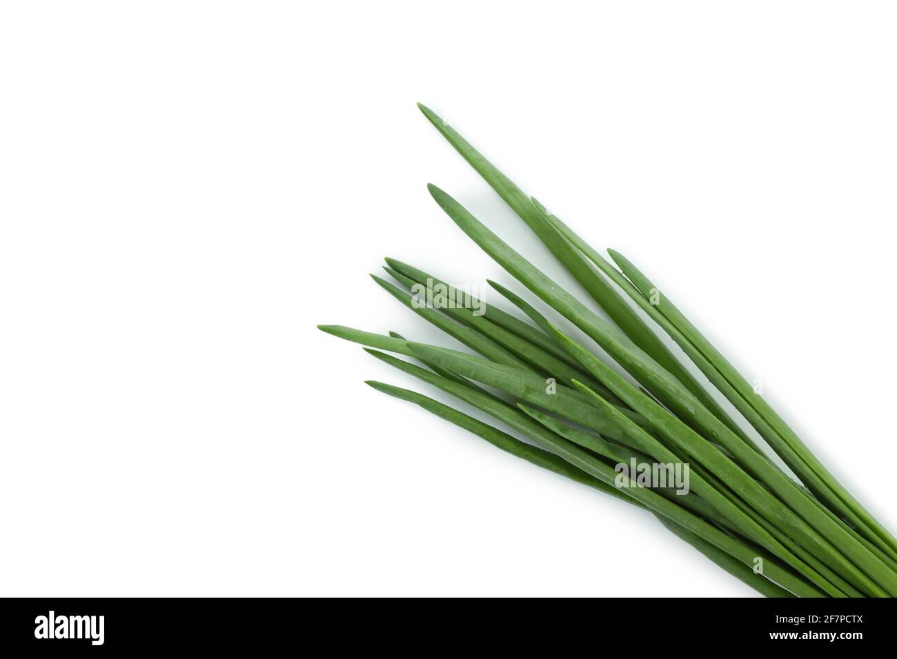 Fresh green onion isolated on white background Stock Photo - Alamy