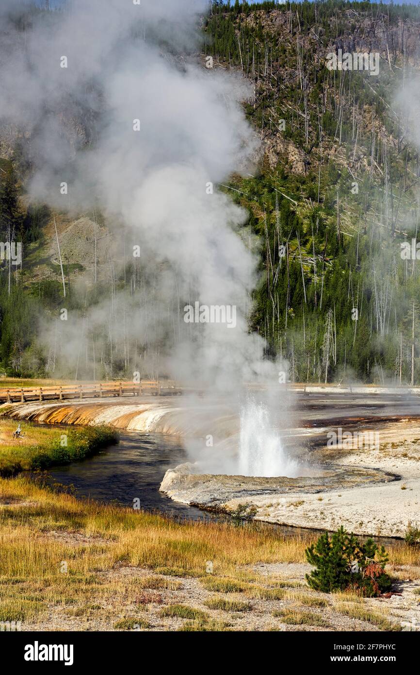 Black Sand Basin. Driveway Spring In the Yellowstone National Park ...