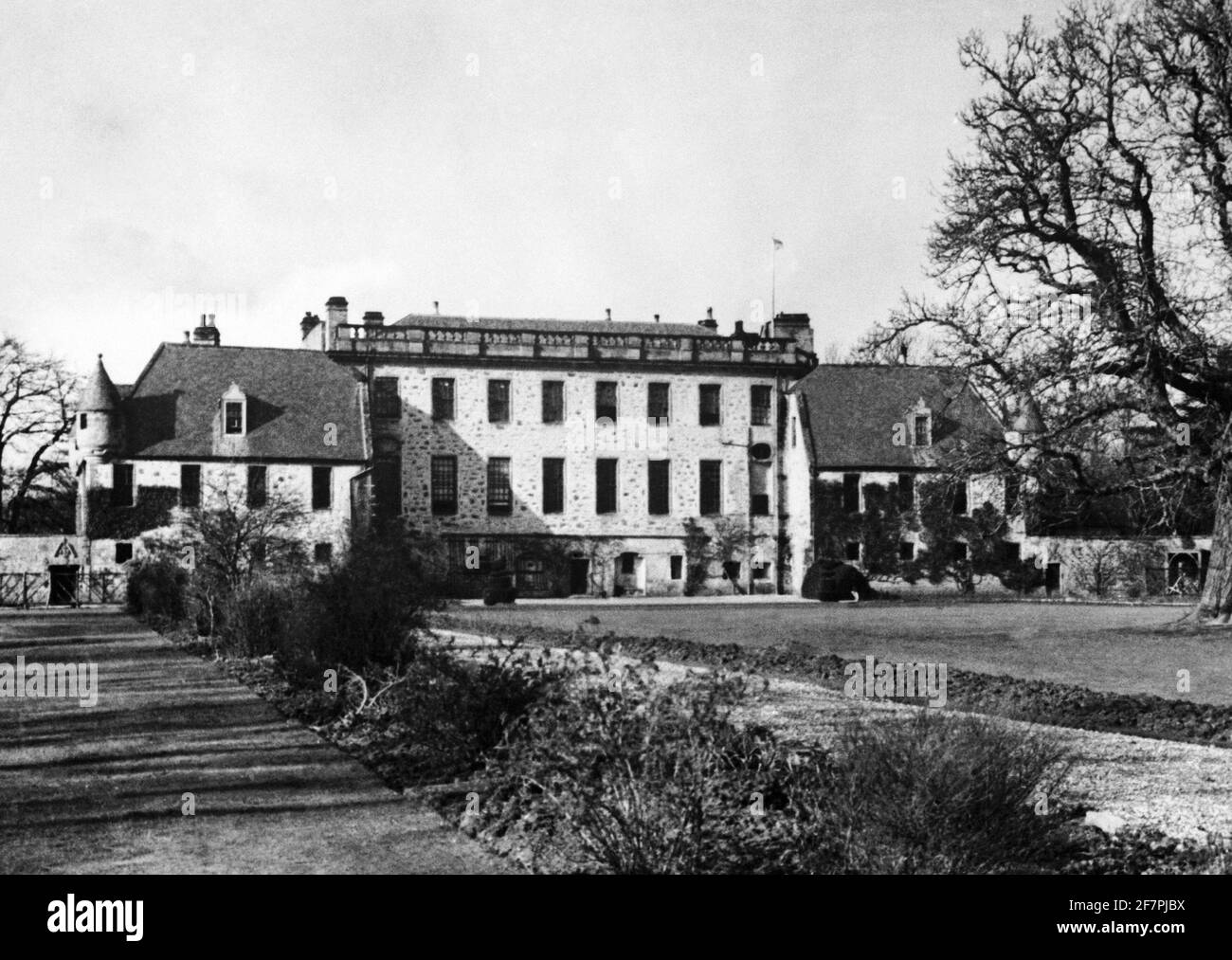 File photo dated 01/01/52 of a general view of Gordonstoun School, in Moray, Scotland, where the Duke of Edinburgh and The Prince of Wales were both educated. The Duke of Edinburgh's Award is likely to be judged Prince Philip's greatest legacy. Issue date: Friday April 4, 2021. Stock Photo