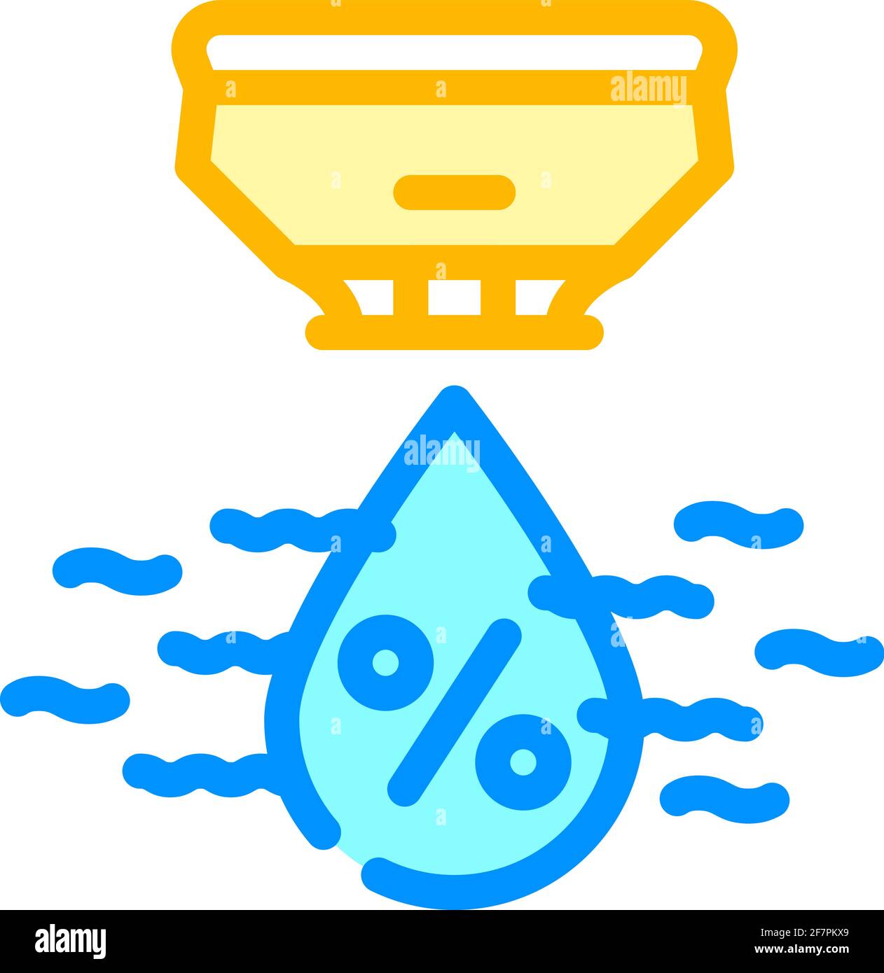 humidity sensor color icon vector illustration color Stock Vector Image ...