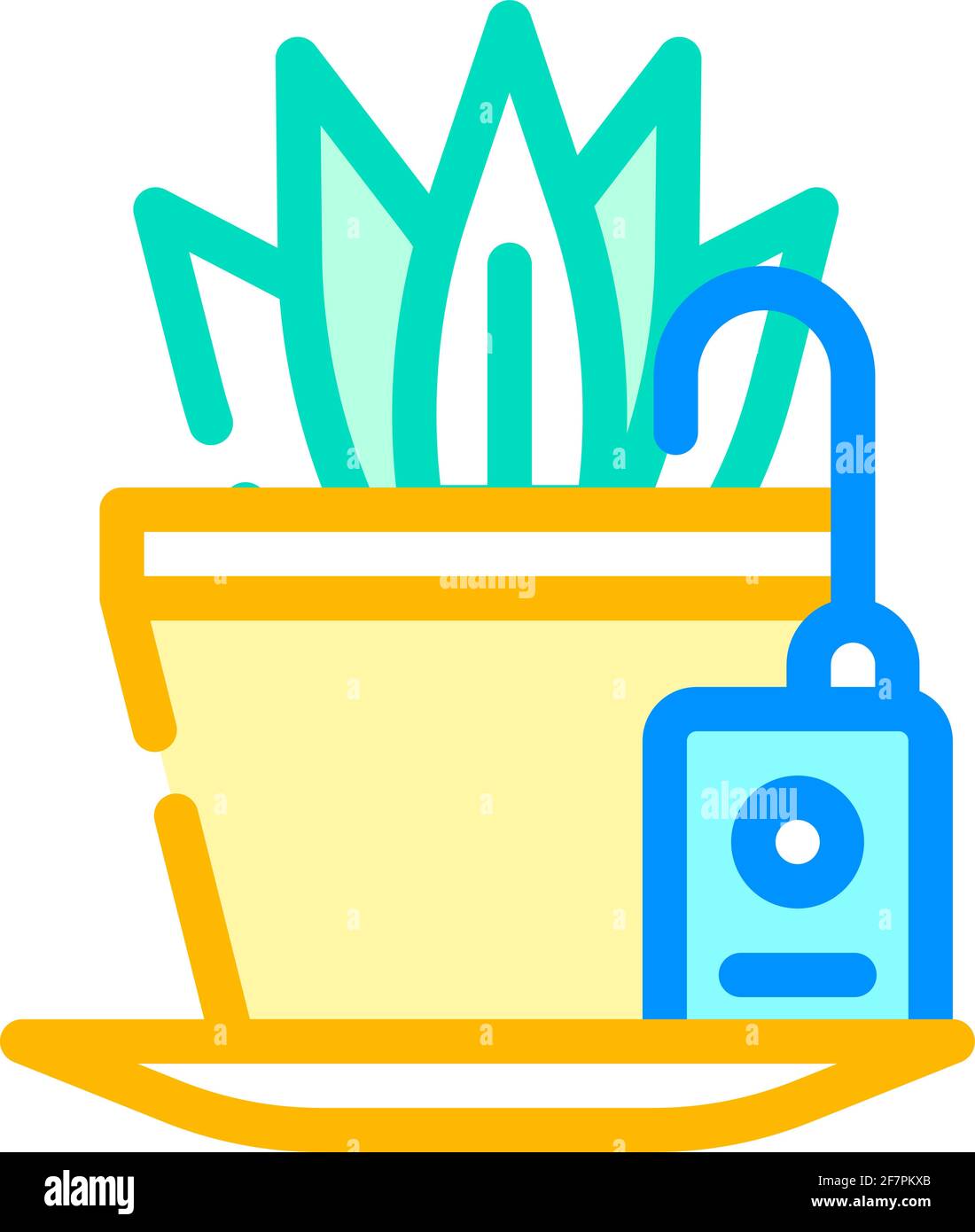 plant watering sensor color icon vector illustration Stock Vector Image ...