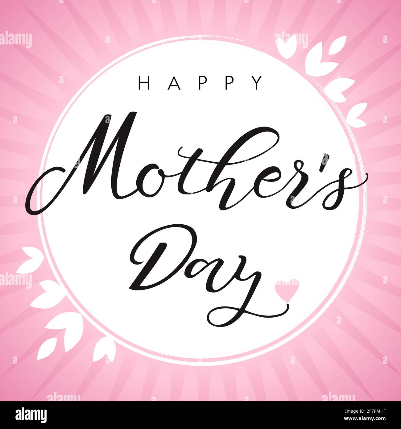 Happy Mothers Day Congrats Concept Decorative Art Style Creative Mother S Day Poster To The