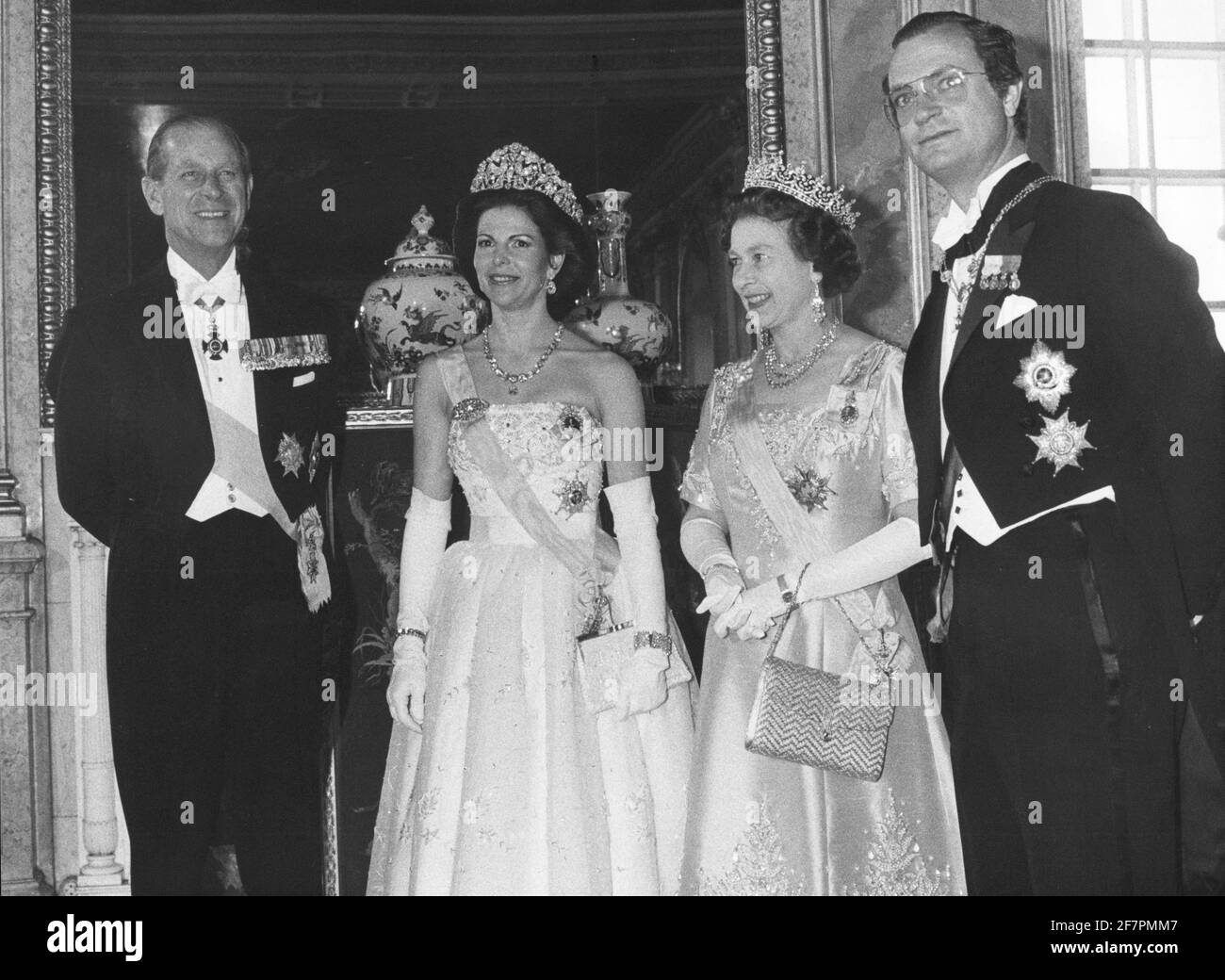 Britain's Prince Philip And Queen Elizabeth II Together With The ...