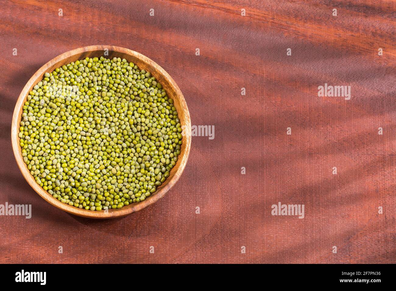Bean Mung variety of beans in green color - Vigna radiata Stock Photo