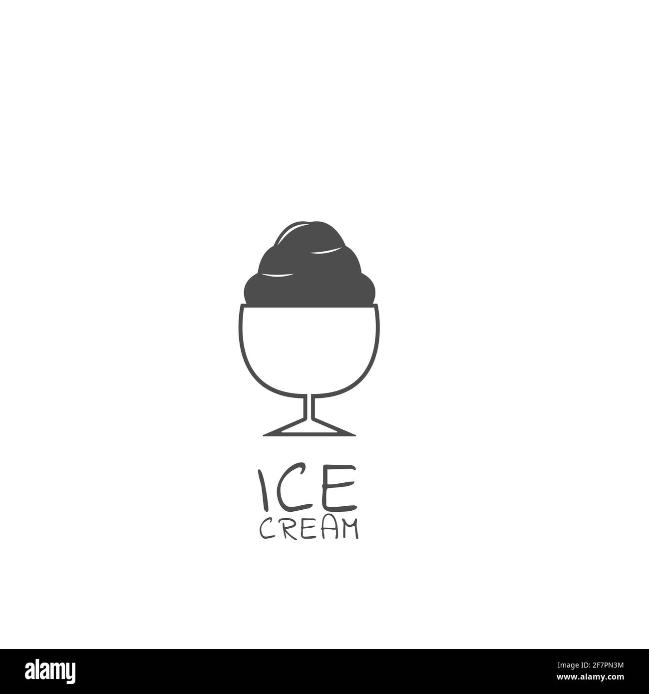 Simple ice cream icon Vector illustration Stock Vector Image & Art - Alamy